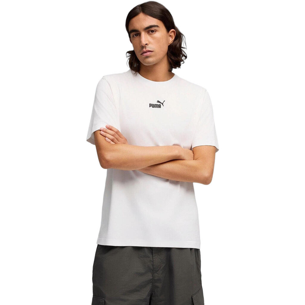 T-shirt Puma Ess Small No.1 Logo Centered Tee, White, Men