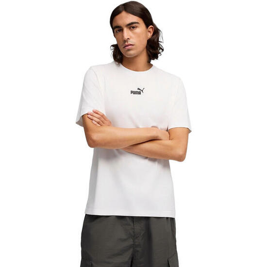 T-shirt Puma Ess Small No.1 Logo Centered Tee, Blanc, Hommes
