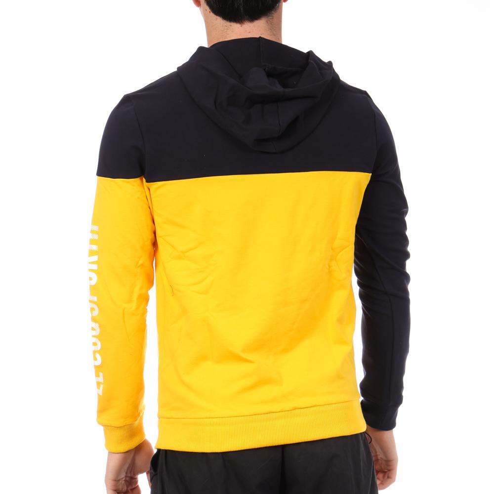 Sudadera Le Coq Sportif Captain para hombre azul marino/amarillo 2/5
