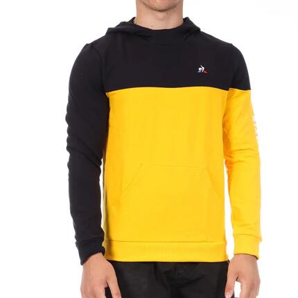 Sudadera Le Coq Sportif Captain para hombre azul marino/amarillo