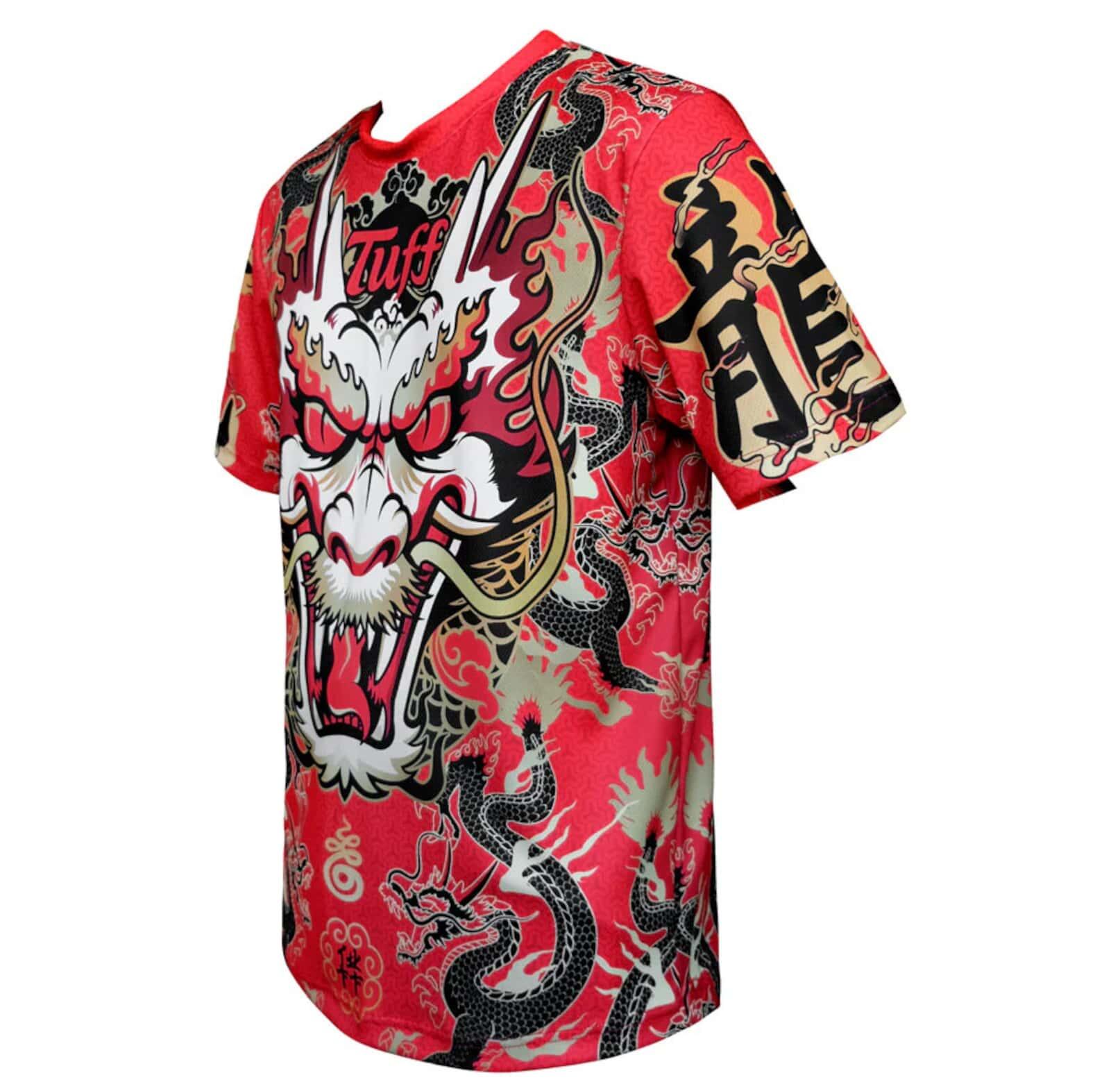 Koszulka Treningowa TUFF King Of Dragon In Red 3/4