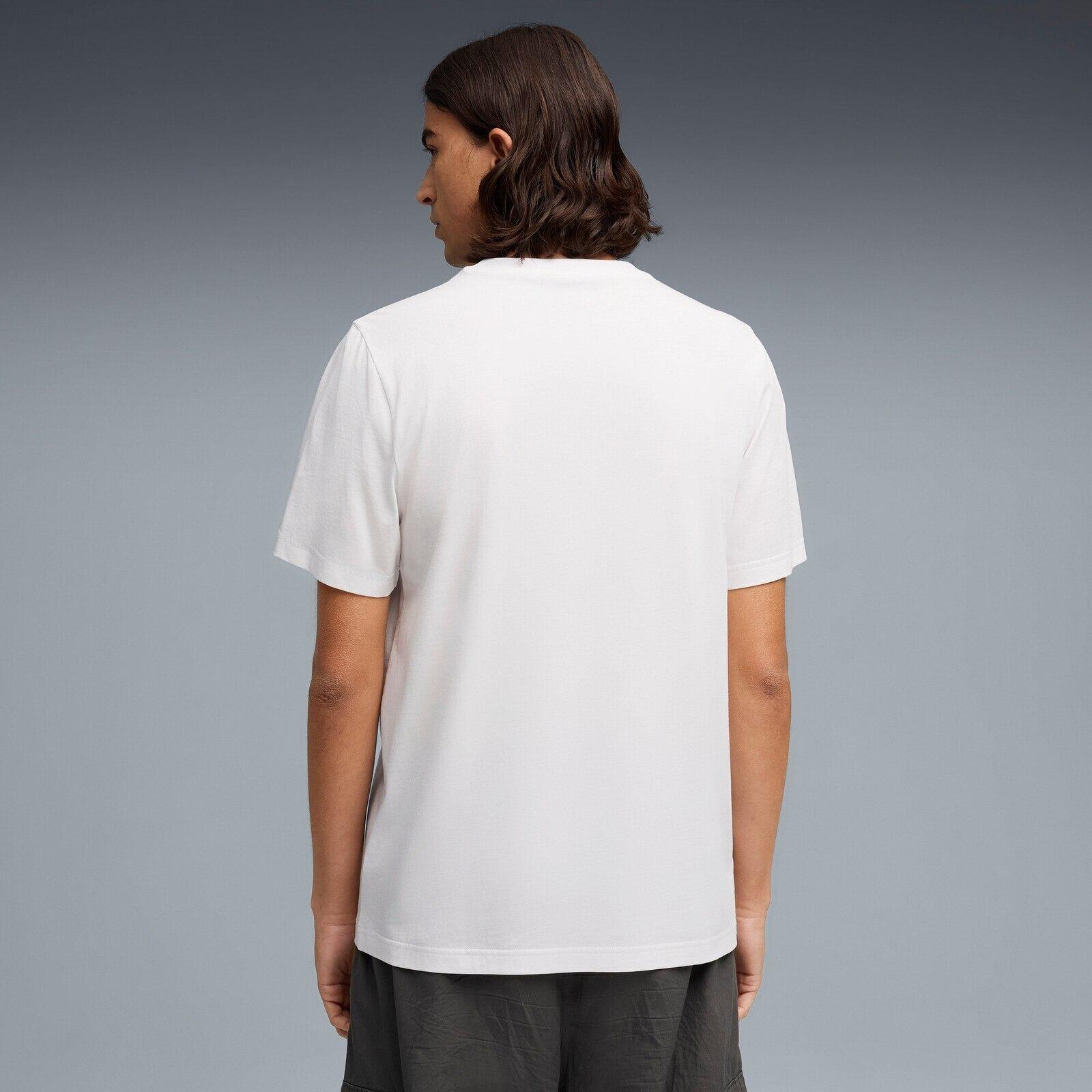 Maglietta Puma Ess Small No.1 Logo Centered Tee, Bianca, Uomini 2/5