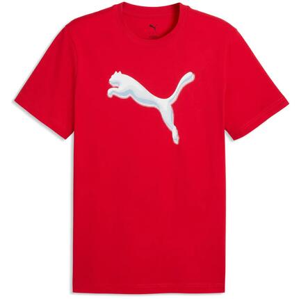 T-Shirt Puma Graphic Cat Logo Tee, Rot, Herren