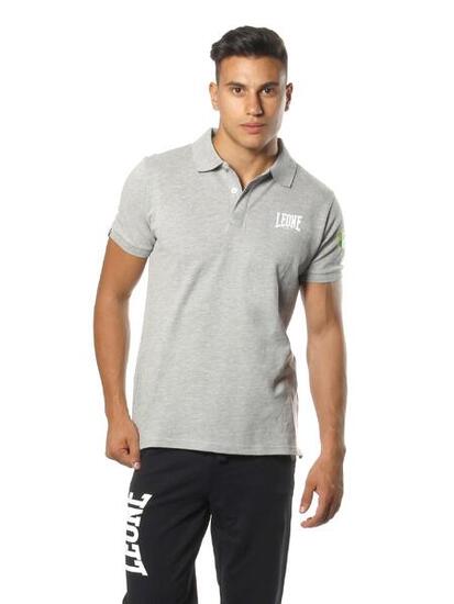 Polo homme en piqué à manches courtes Leone Basic