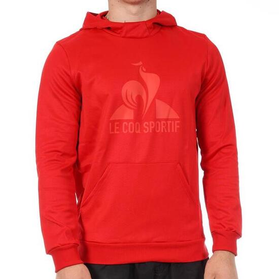 Felpa con Cappuccio Rossa da Uomo Le Coq Sportif