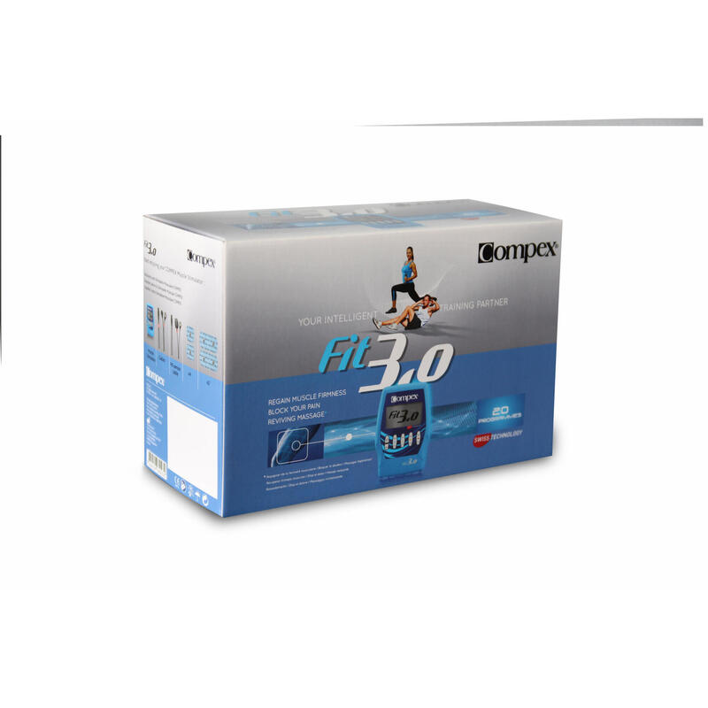 Compex Fit 3.0 Electroestimulador, Unisex, Azul