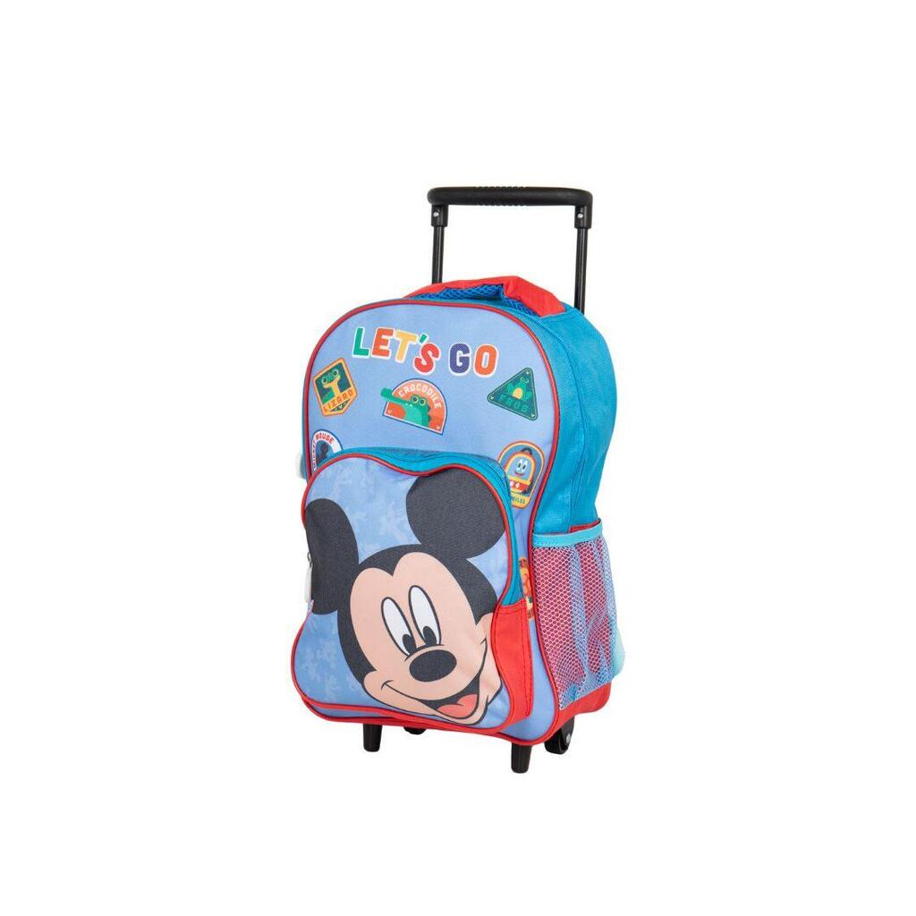 Mickey Mouse Blue Kindergarten Trolley Backpack - Mickey Mouse Magic Wheeled Bac