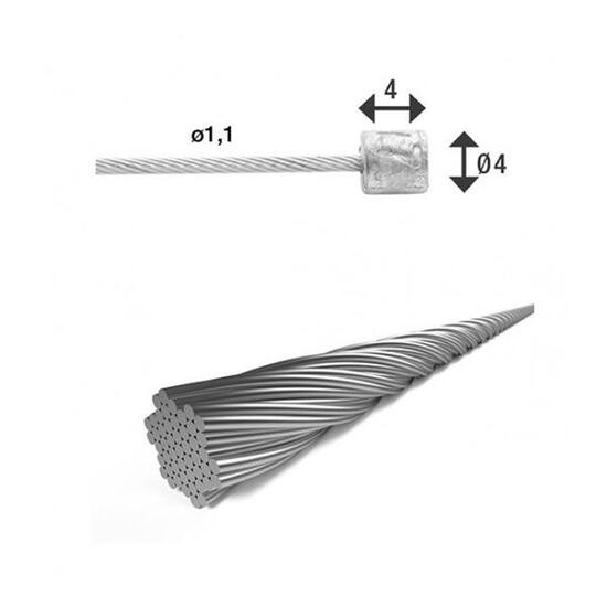 Kabel des hinteren Umwerfers mit doppeltem AnschlussXLC SH-X18 Shimano/Campagnol