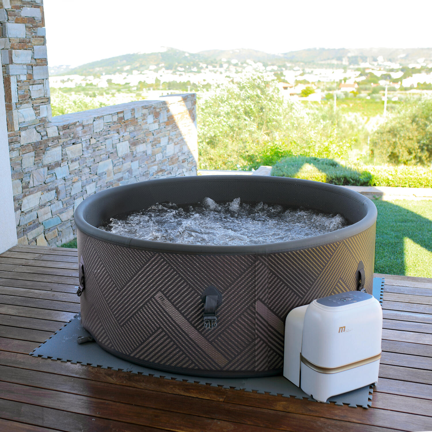 MSpa - Spa hinchable semirrígido circular Mono-Eco 6-8 personas 2/7