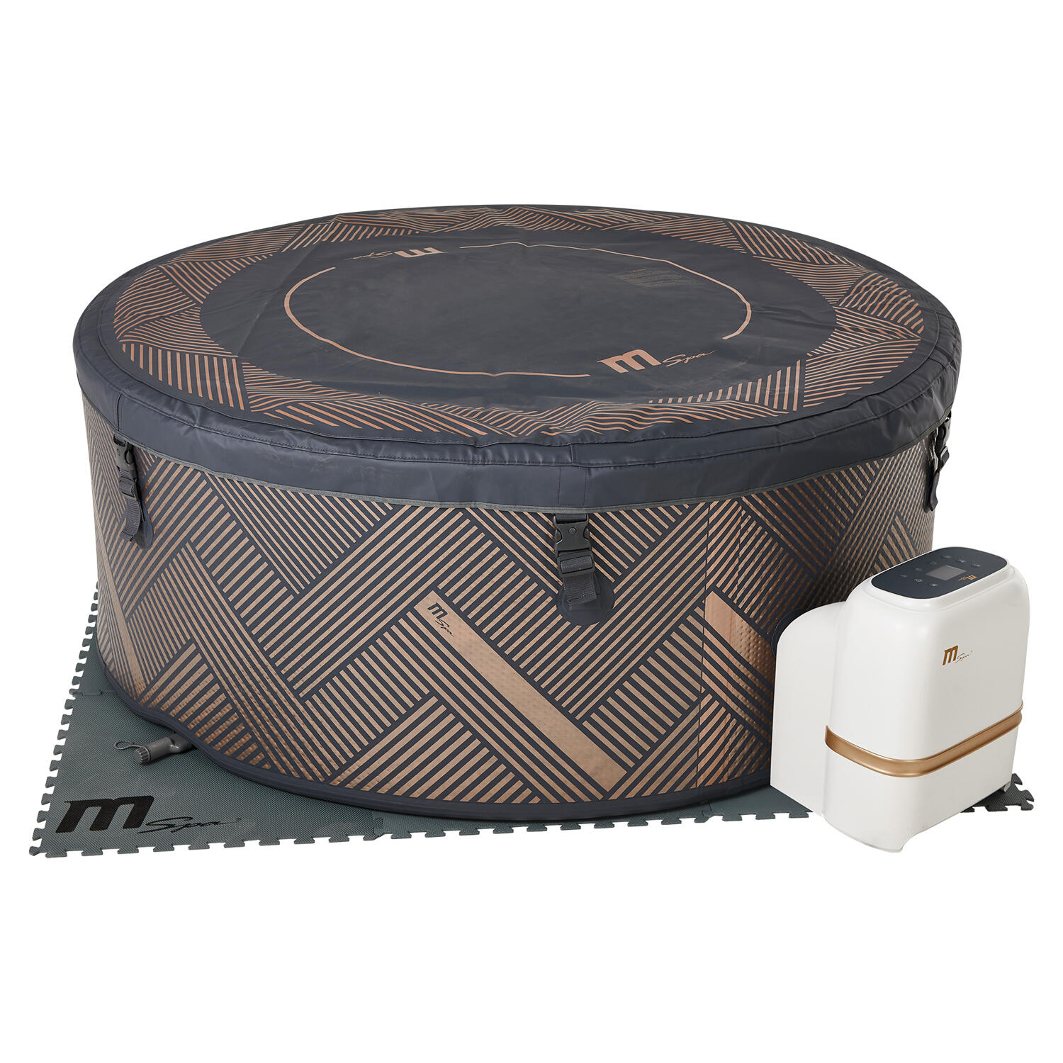 MSpa - Spa hinchable semirrígido circular Mono-Eco 6-8 personas 4/7