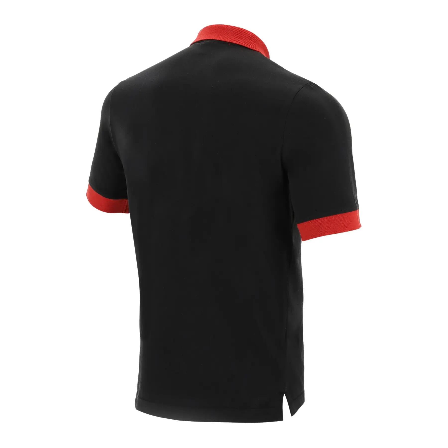 Katoenen piqué poloshirt Pays de galles rugby 2020/21 2/3