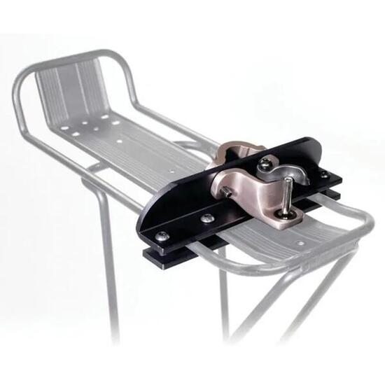 Support pour attacher au porte-bagage le charriot Burley travoy