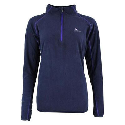 Microfleece sweatshirt met halve rits voor meisjes peak mountain fafine