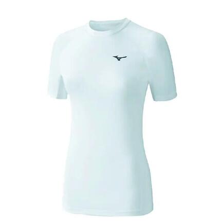 Rashguard Blanc Femme manche courte Mizuno
