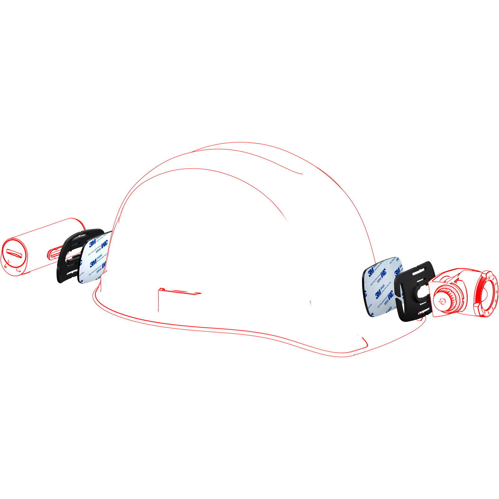 Helmhalterung Helmet Connecting Kit Type H 7/7