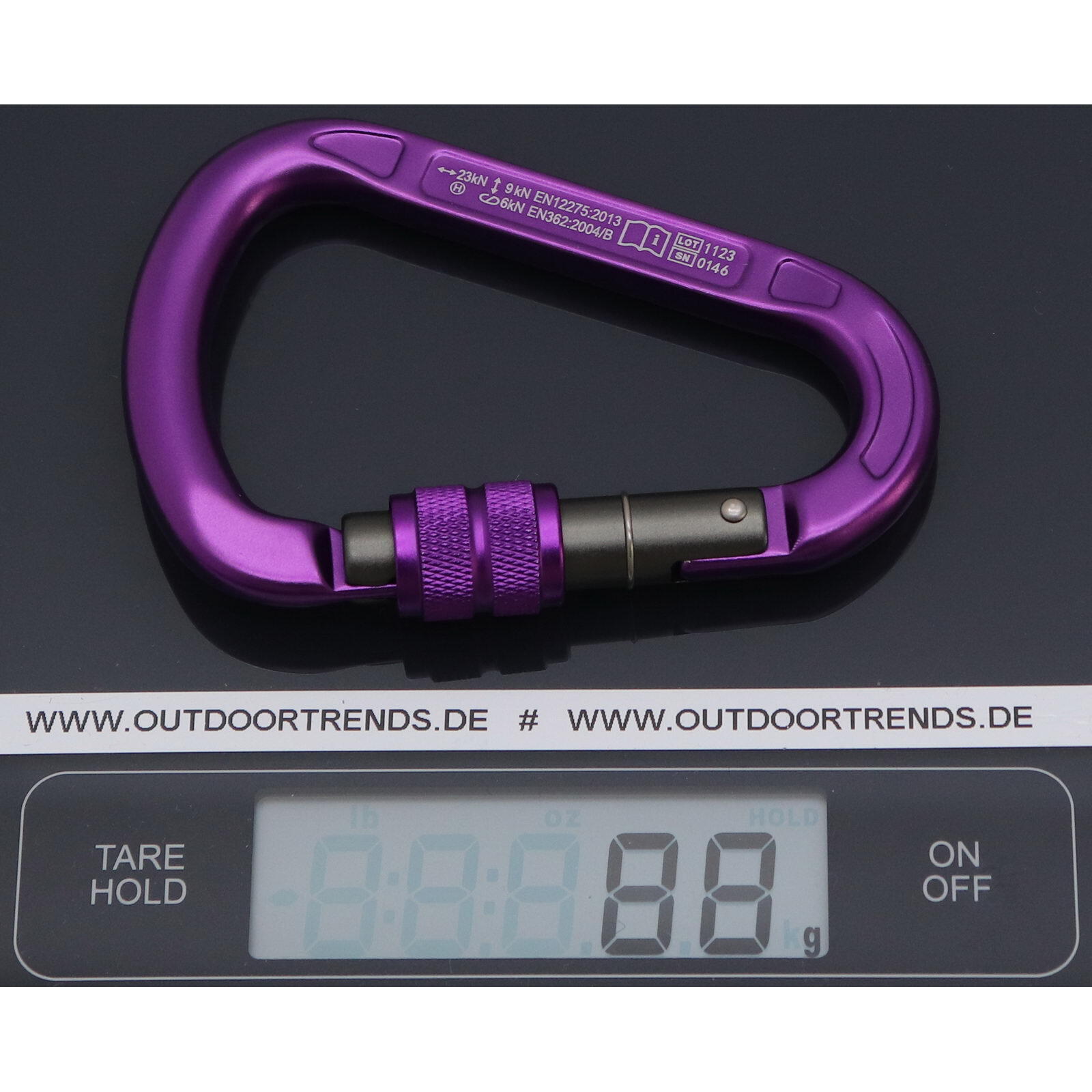 Schraubkarabiner HMS Screw Big Evo blue 2/2