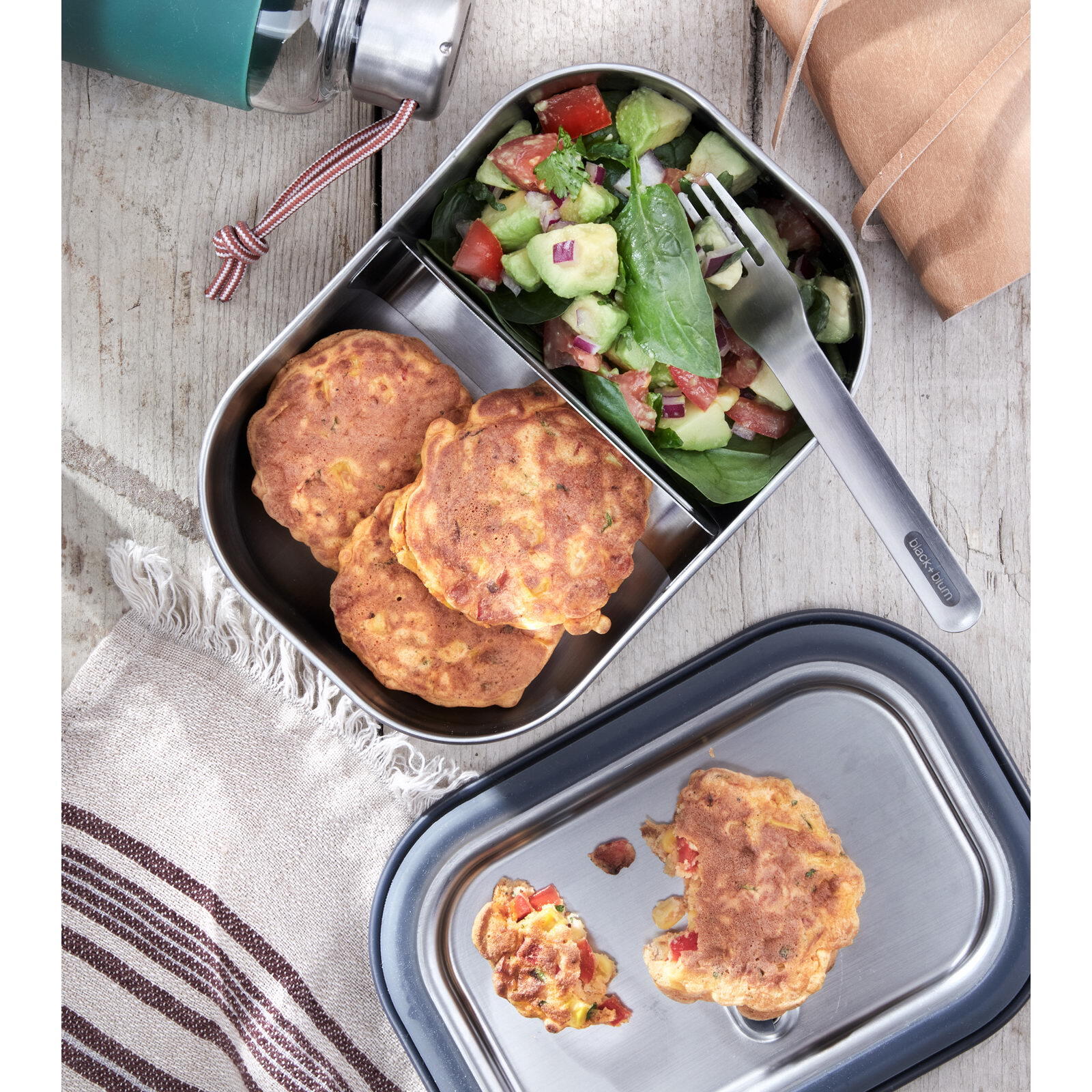 Boite repas en acier inoxydable Large - Ocean 1L 6/7