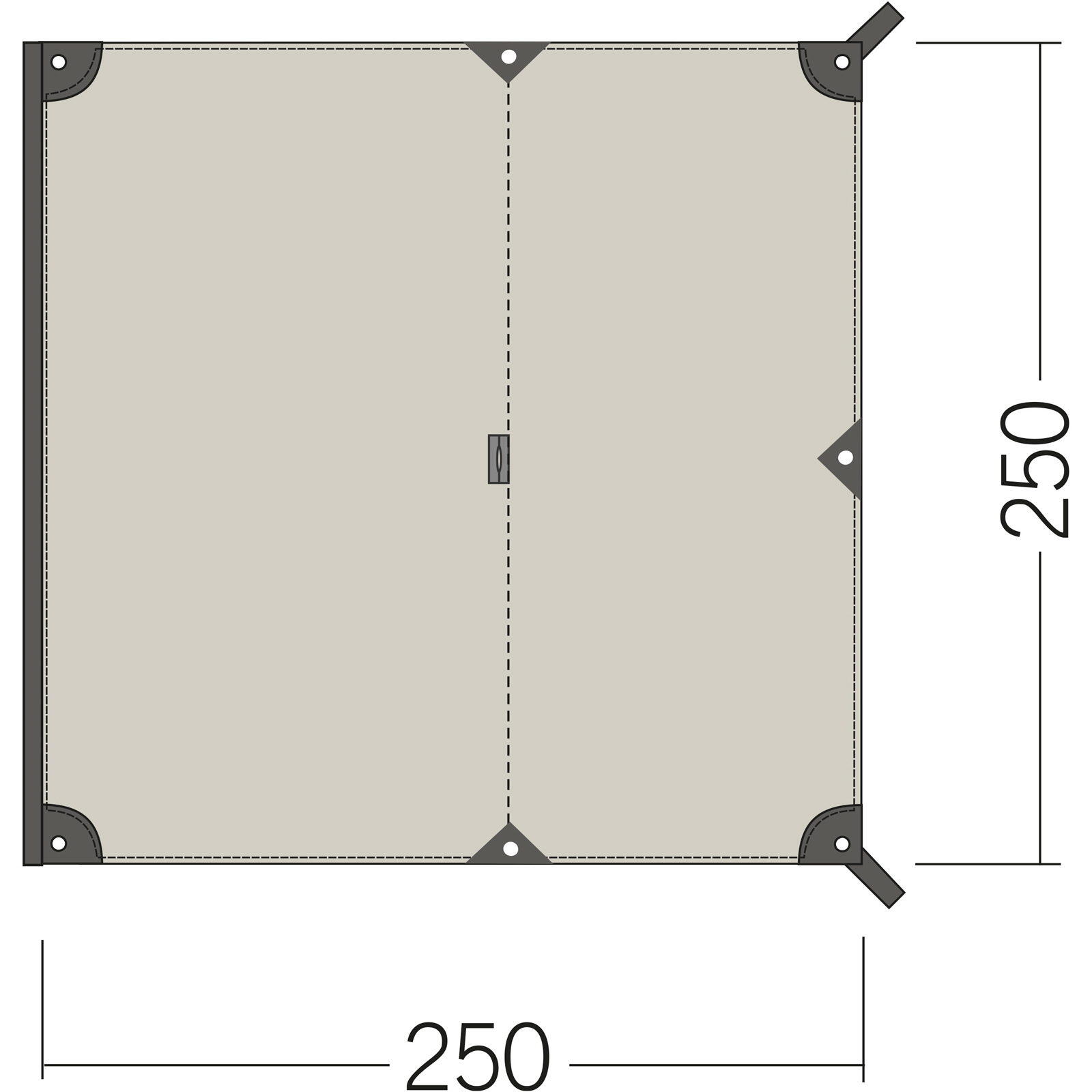 Bus-Sonnensegel Van Tarp TC sand beige 4/5