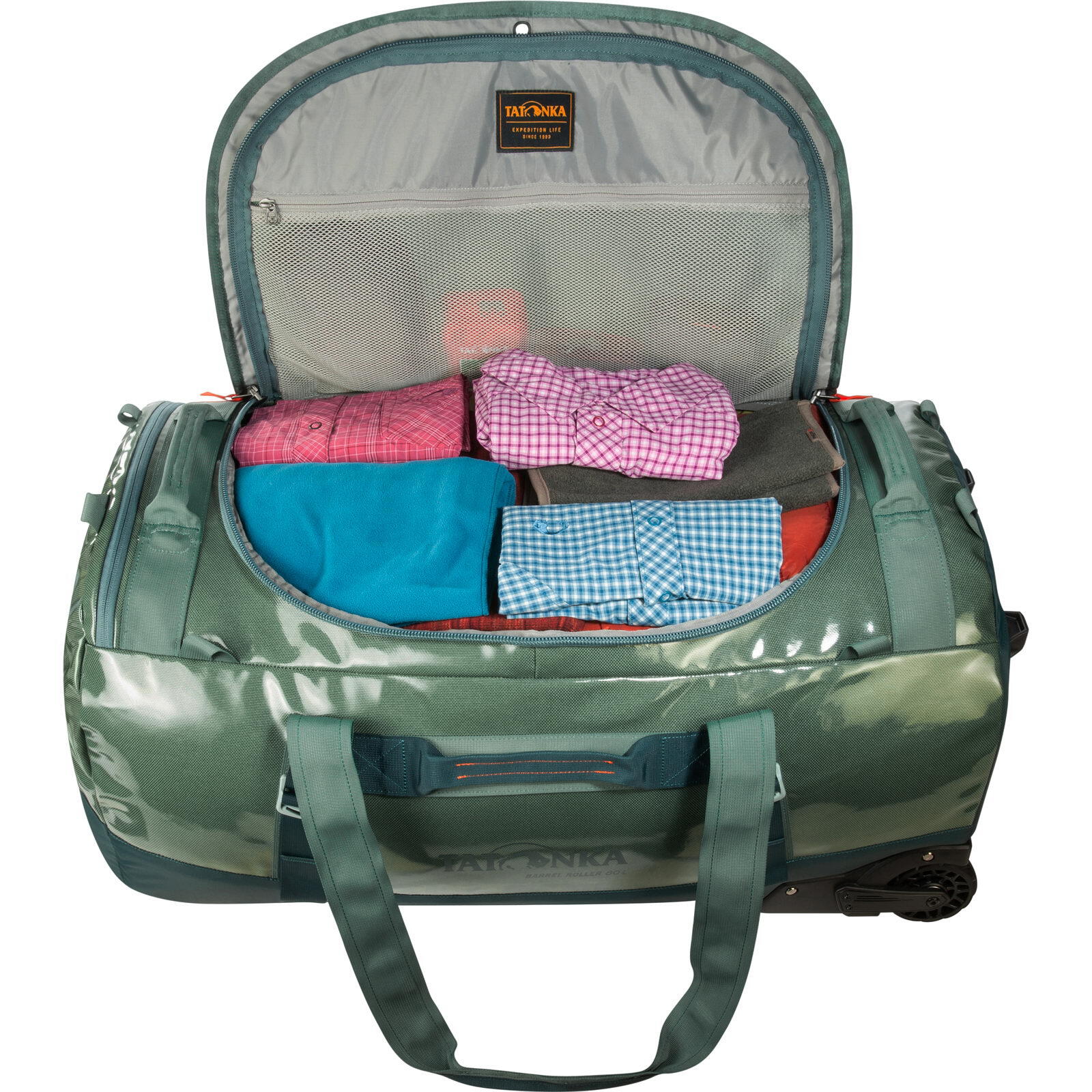 Reisetasche mit Rollen Barrel Roller 80 black 6/7