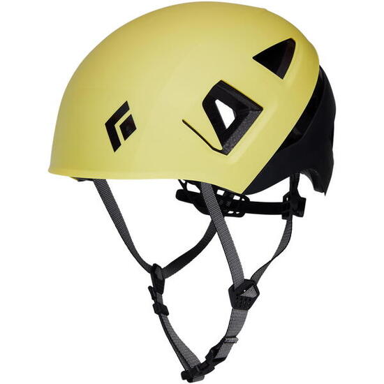 Casque escalade Black Diamond Capitan Lemongrass-Black, coque ABS/EPS/EPP