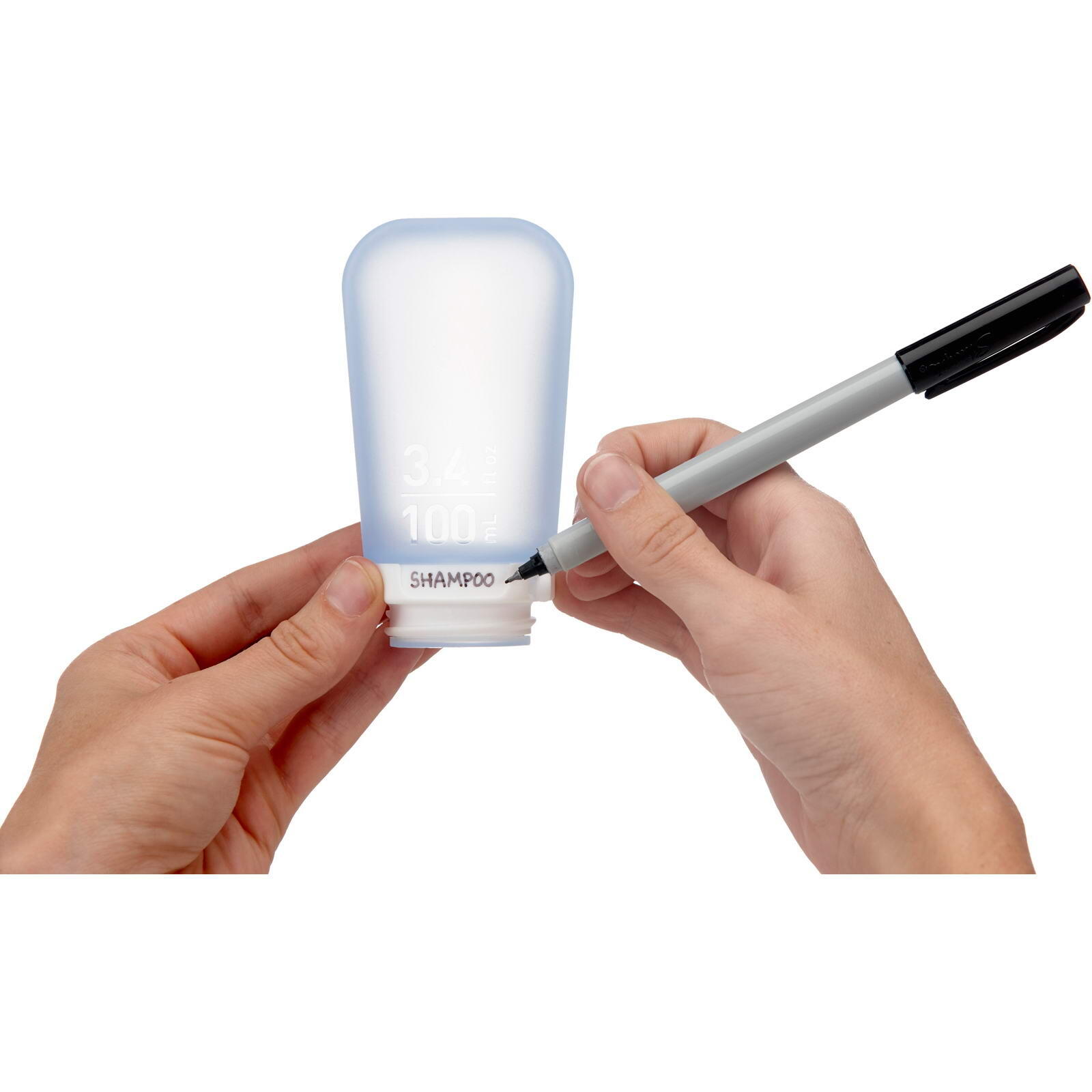 3 x 100 ml Tube GoToob+ 3er Pack transparent-violett-türkis 2/7