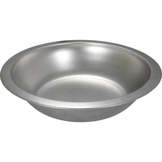 Edelstahl Teller tief matt