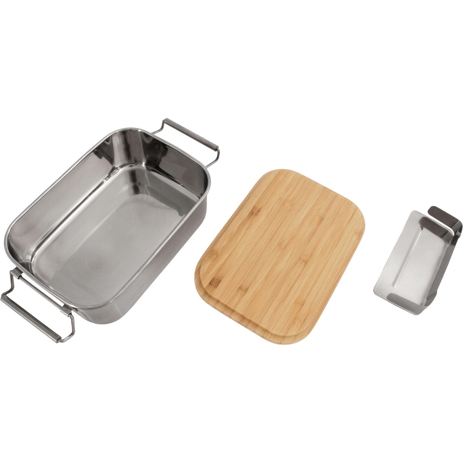 Edelstahl-Proviantdose Bamboo-Clip 1,2 L stainless 3/5