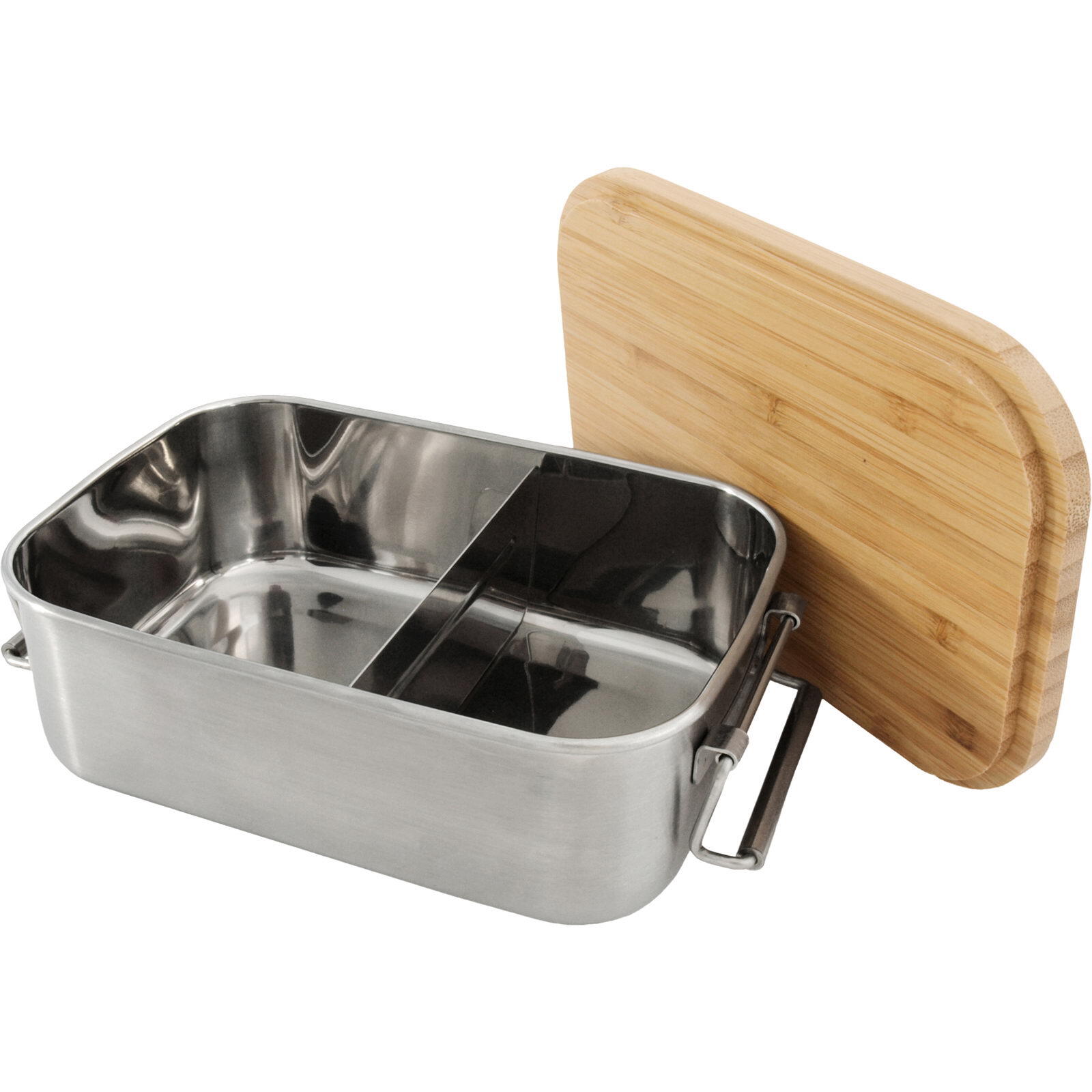 Edelstahl-Proviantdose Bamboo-Clip 1,2 L stainless 2/5