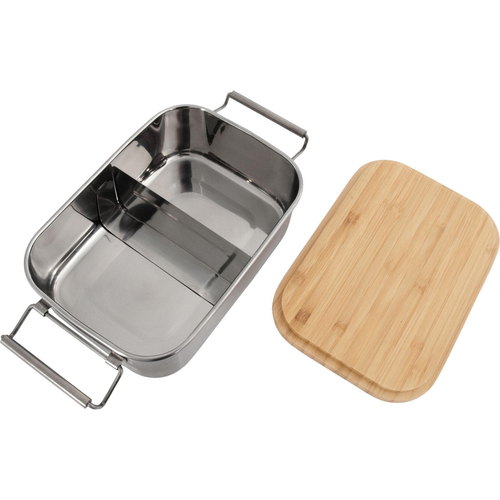 Edelstahl-Proviantdose Bamboo-Clip 1,2 L stainless 4/5