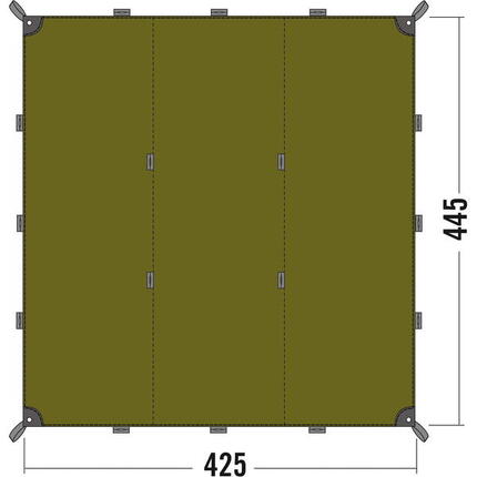 Zeltplane Tarp 1 light olive