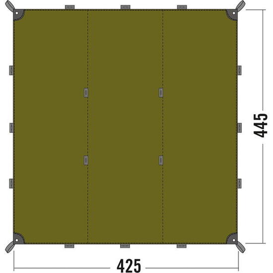 Zeltplane Tarp 1 light olive