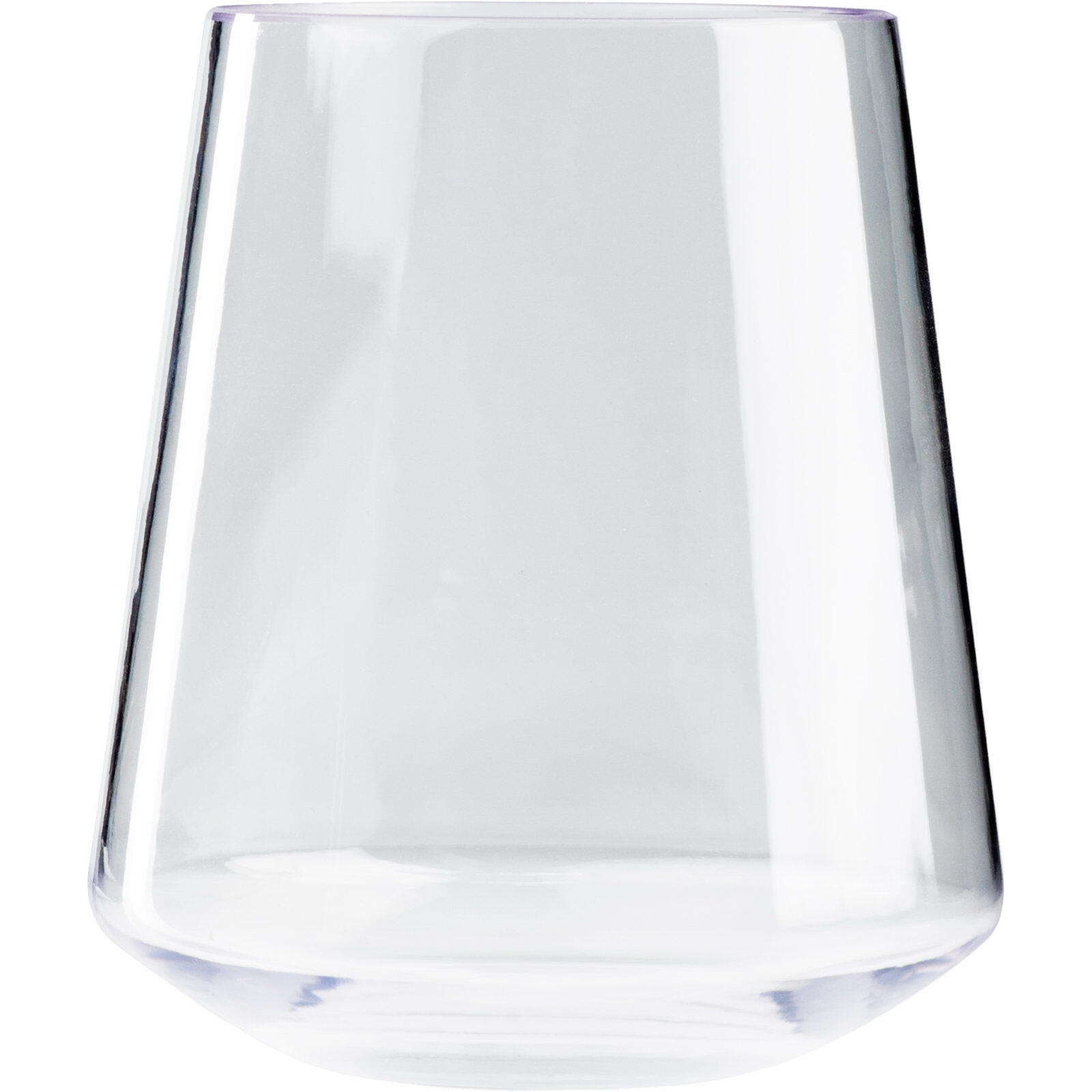 Copa de vino sin tallo GSI 340 ml en vidrio templado apilable borde fino 5/5