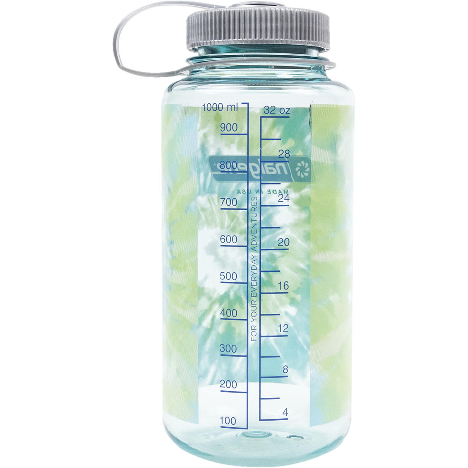 Nalgene-Weithalsflasche 946 ml Tritan Renew 50% recycelt Tie-Dye Seafoam 2/4
