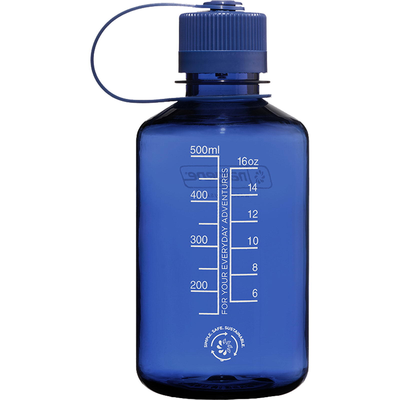 Nalgene Flasche Narrow Mouth 500 ml Denim Tritan Kunststoff BPA-frei dicht 2/4