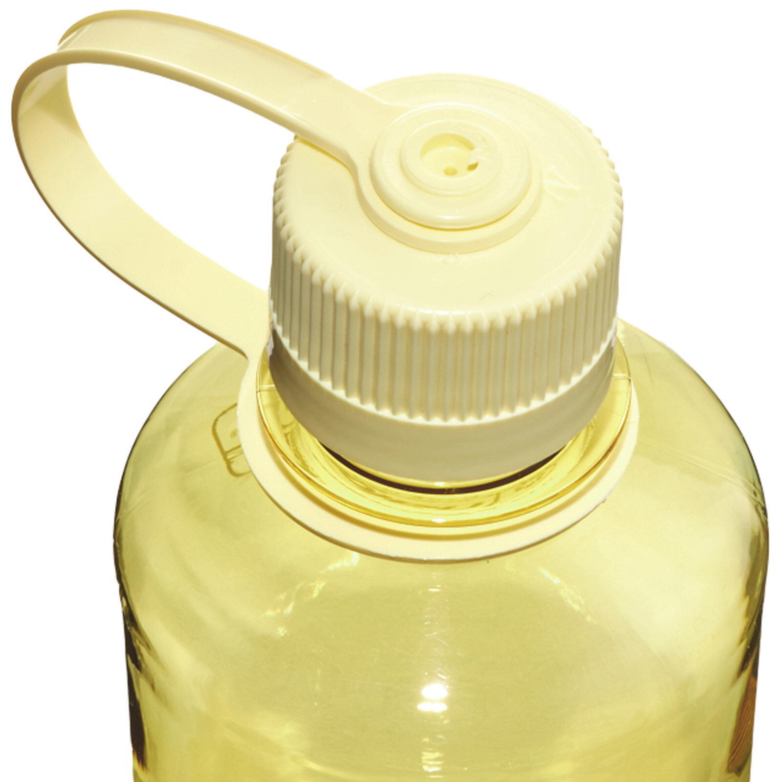 Nalgene Narrow Mouth Flasche 500 ml Butter Tritan BPA-frei dicht kompakt 3/4