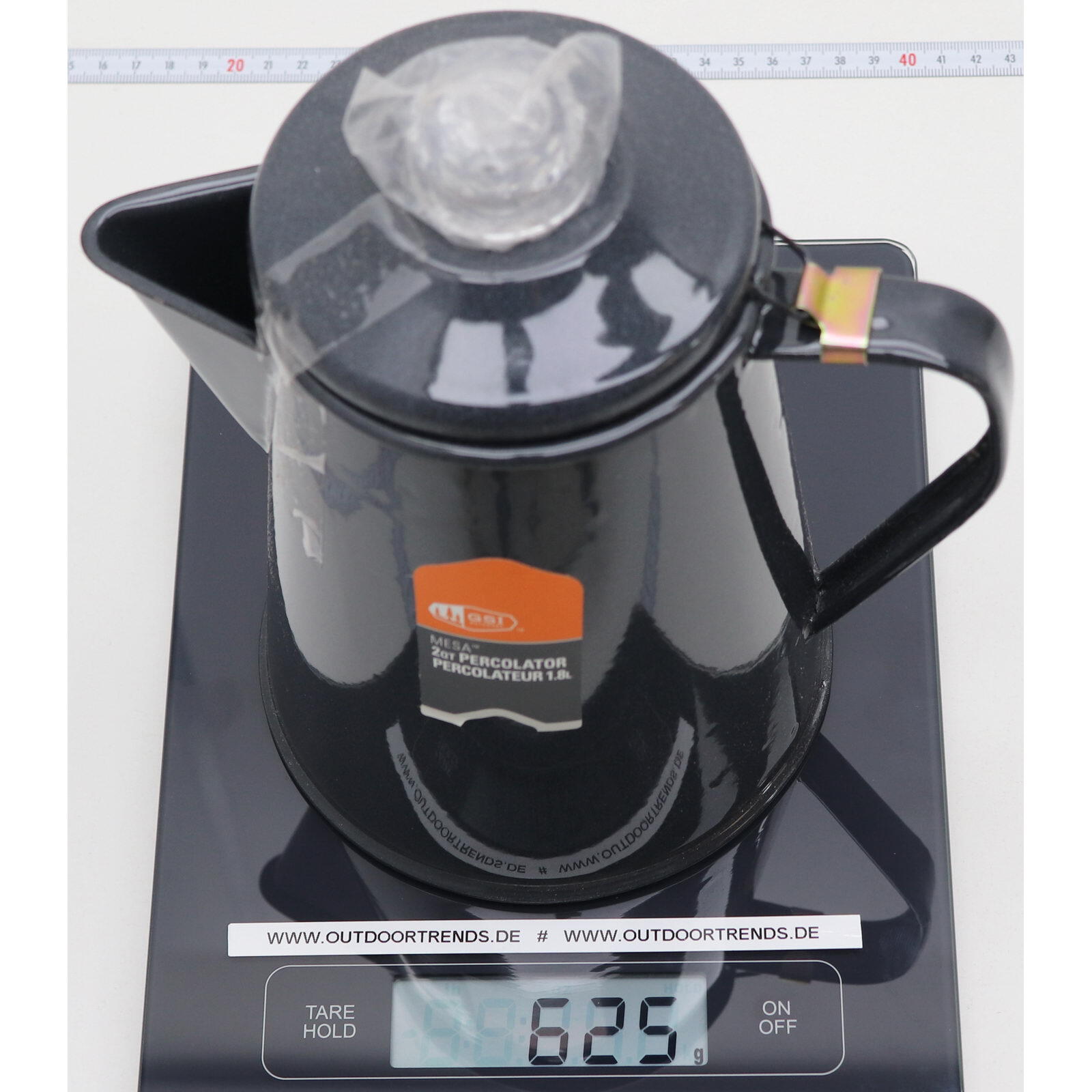 Percolateur GSI Mesa 1,9 L acier émaillé crème 3/3