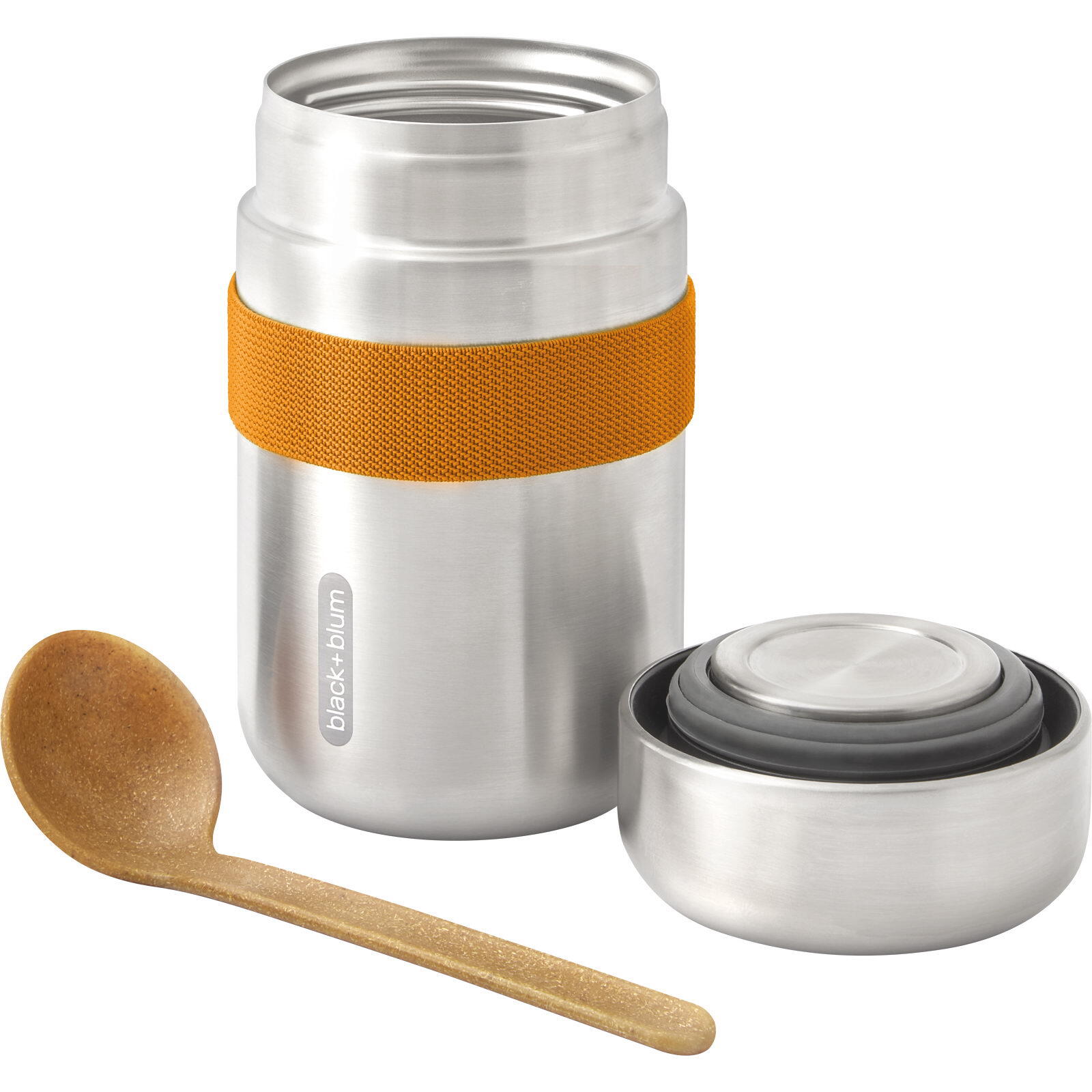 FOOD FLASK ISOTHERME-ORANGE-400ML-ANTI-FUITE-6H CHAUD  8H FROID-AVEC CUILLÈRE 2/7