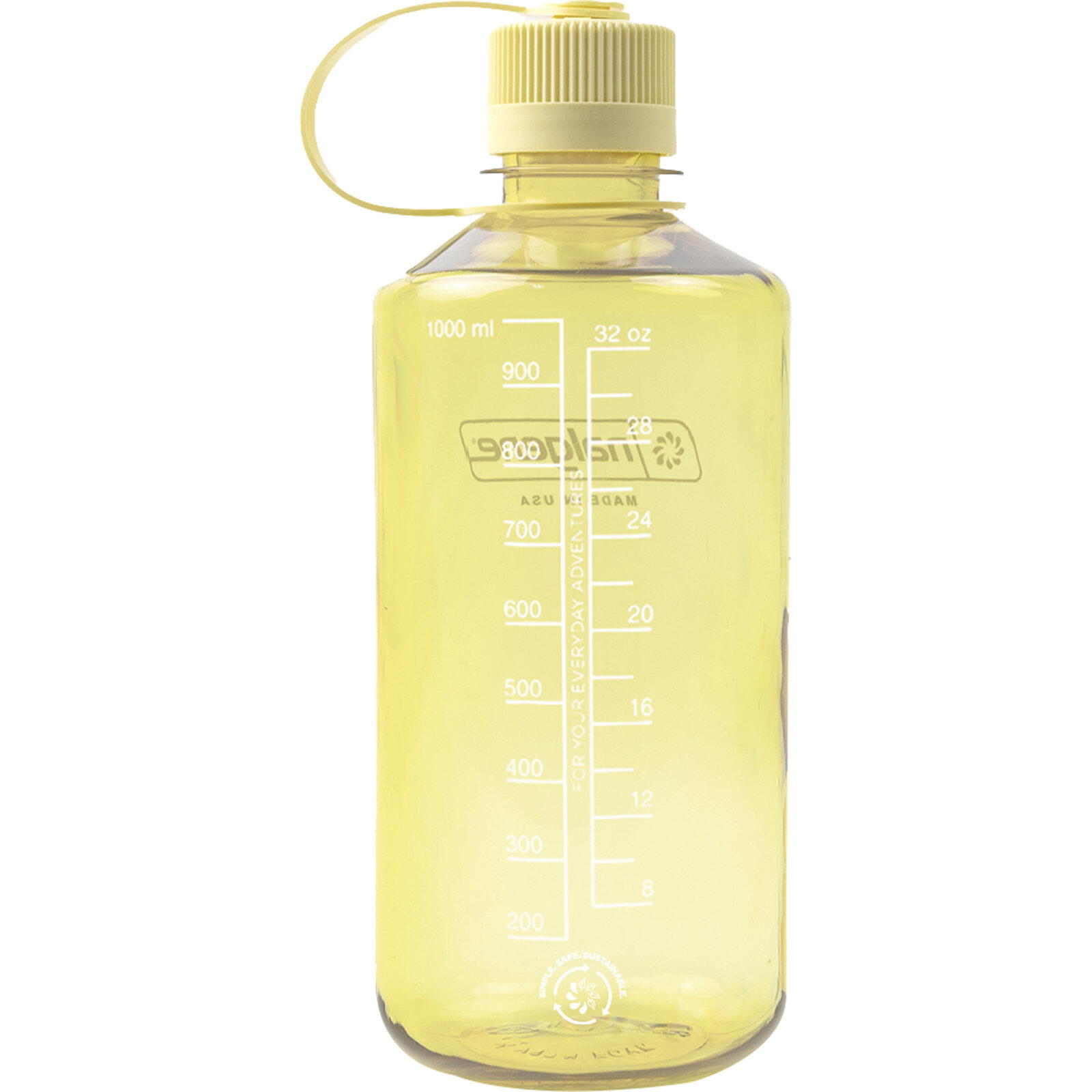 Bouteille Nalgene Narrow Mouth 1000 ml Butter Sustain sans BPA plastique durable 2/4