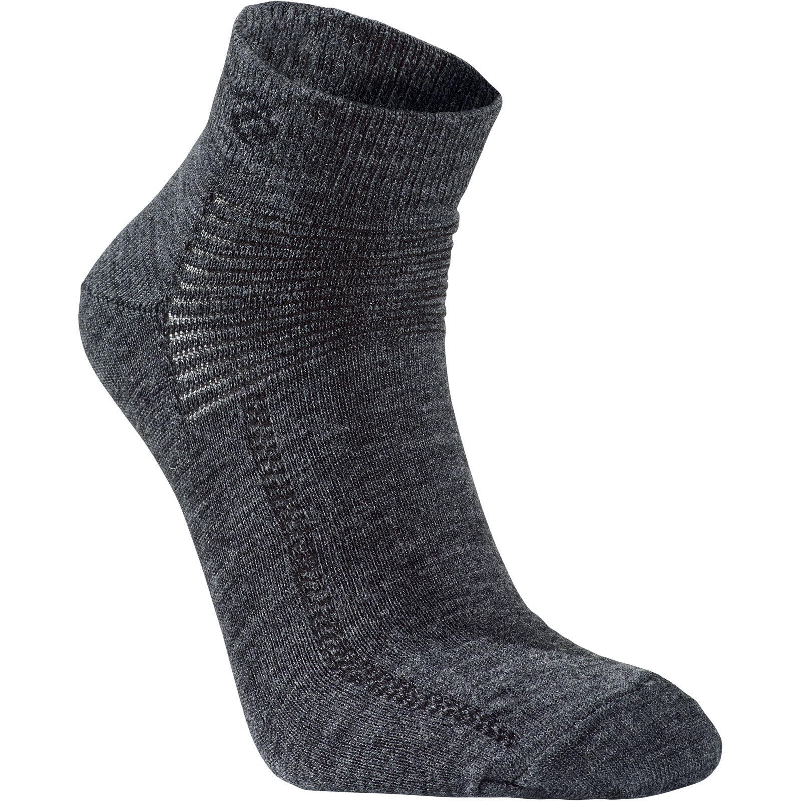 Merinosocken Wool Sock Low grey marl 1/1