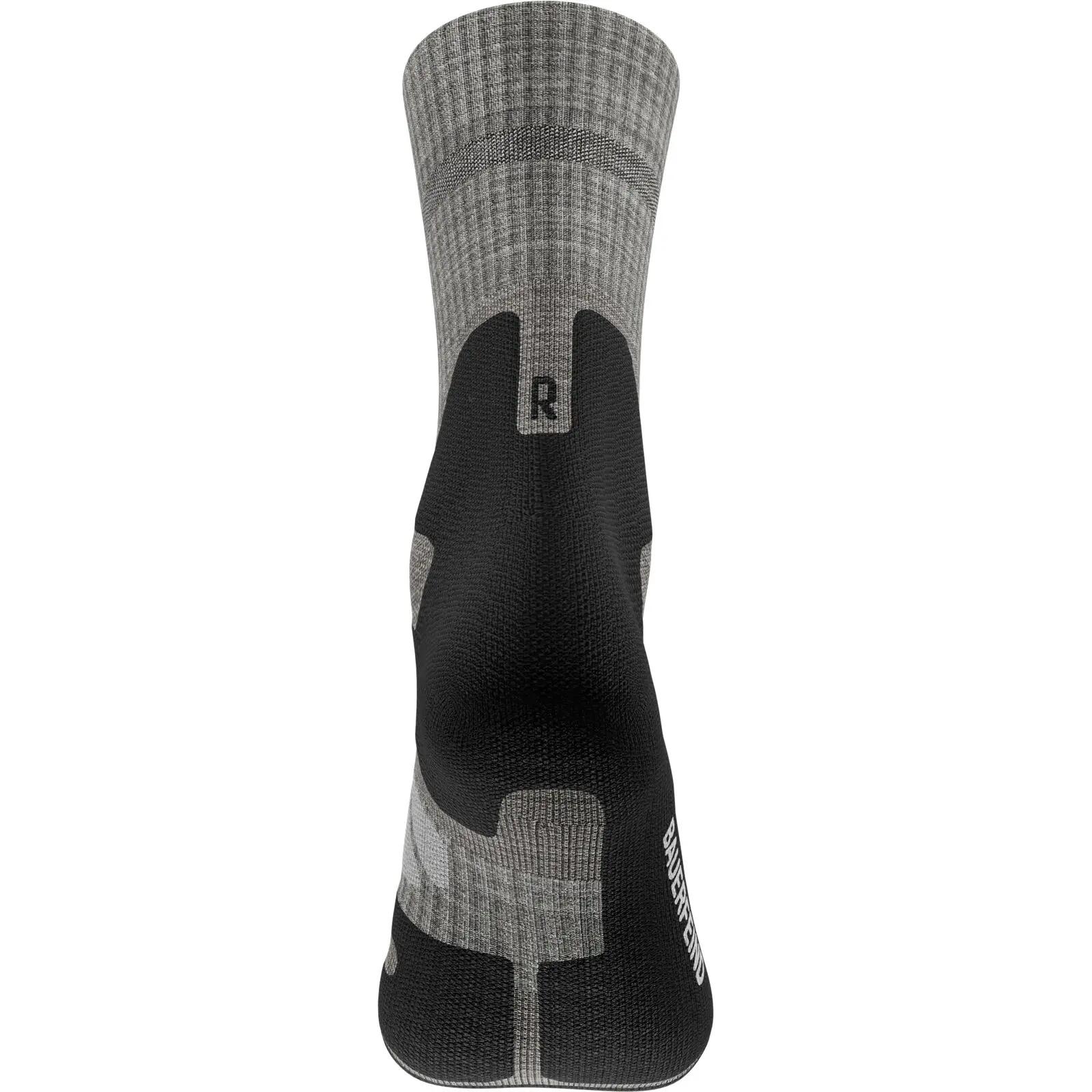 Meias de altura média em merino para mulher Bauerfeind Outdoor Merino 6/7