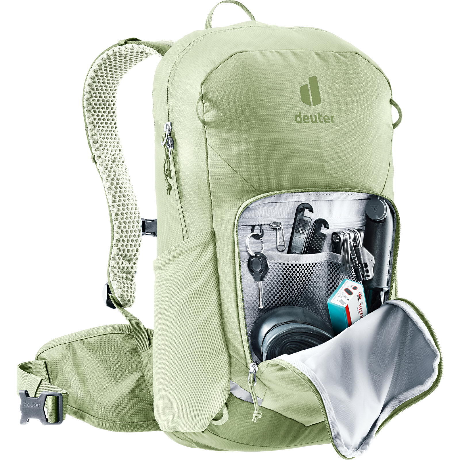 Sac à dos vélo Deuter Bike I 20 20L mineral‑grove Airstripes ventilé recyclable 7/7