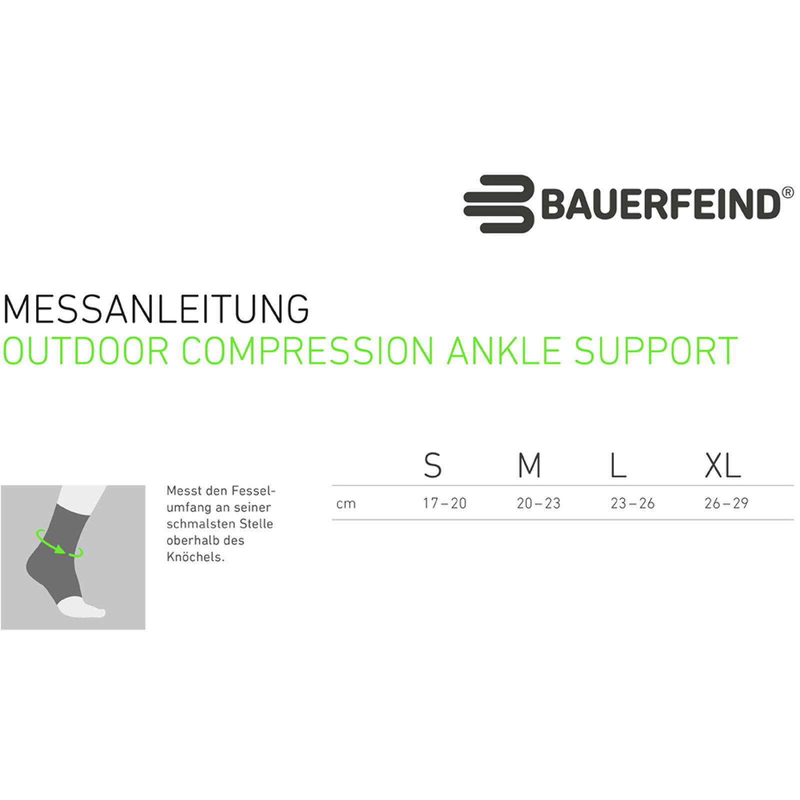 Knöchel-Bandage Outdoor Compression Ankle Support black 2/7