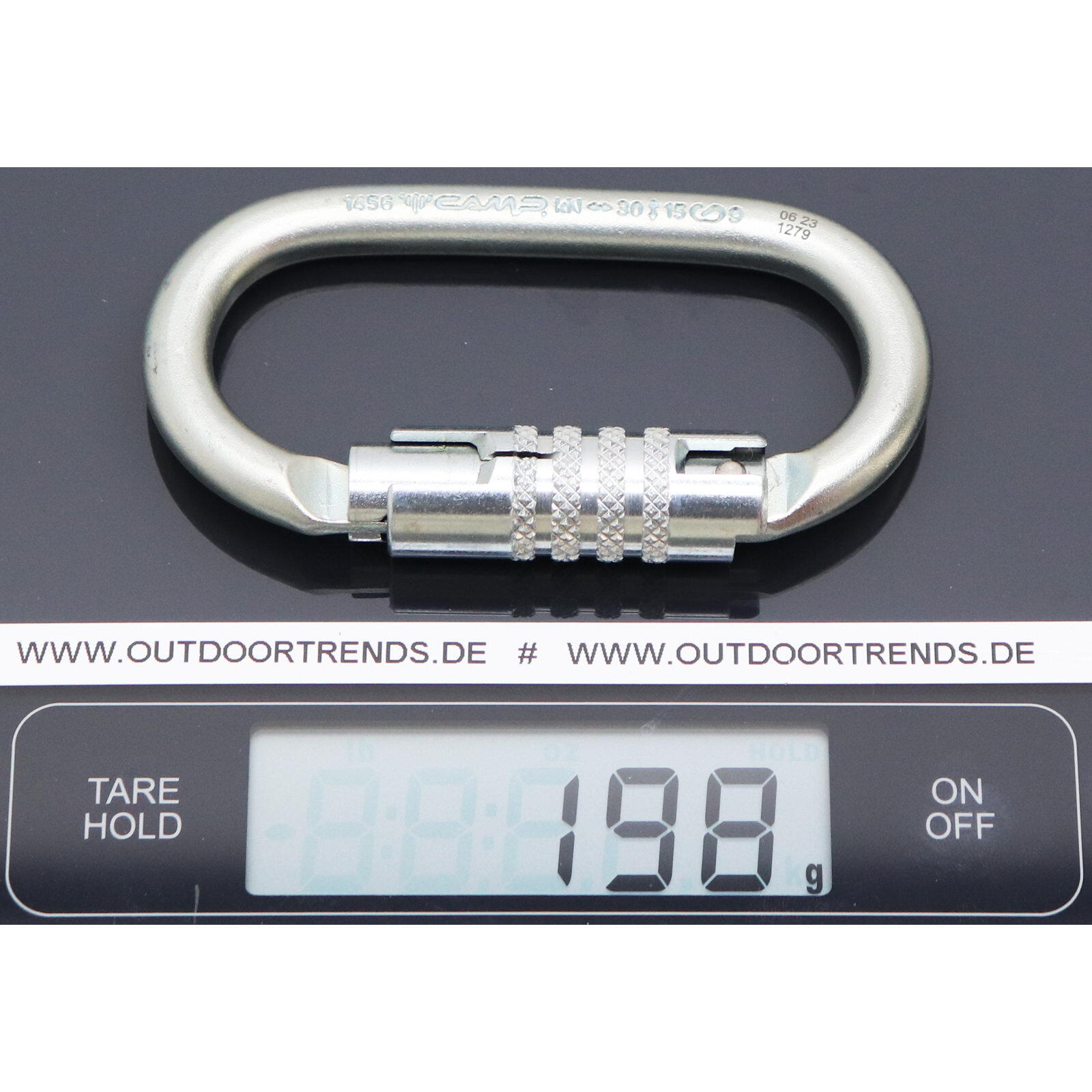 Stahlkarabiner Oval Pro 3Lock silver 3/3