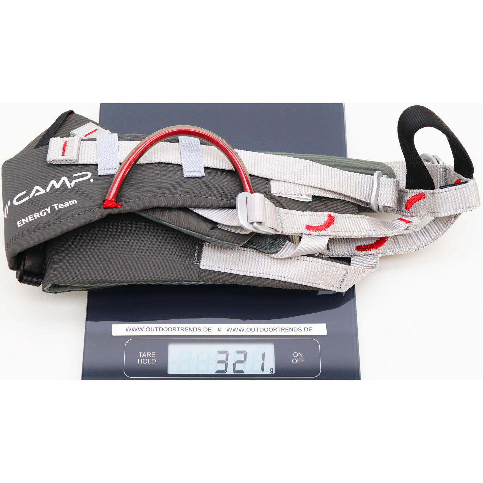Klettergurt Energy Team grey-red 3/3