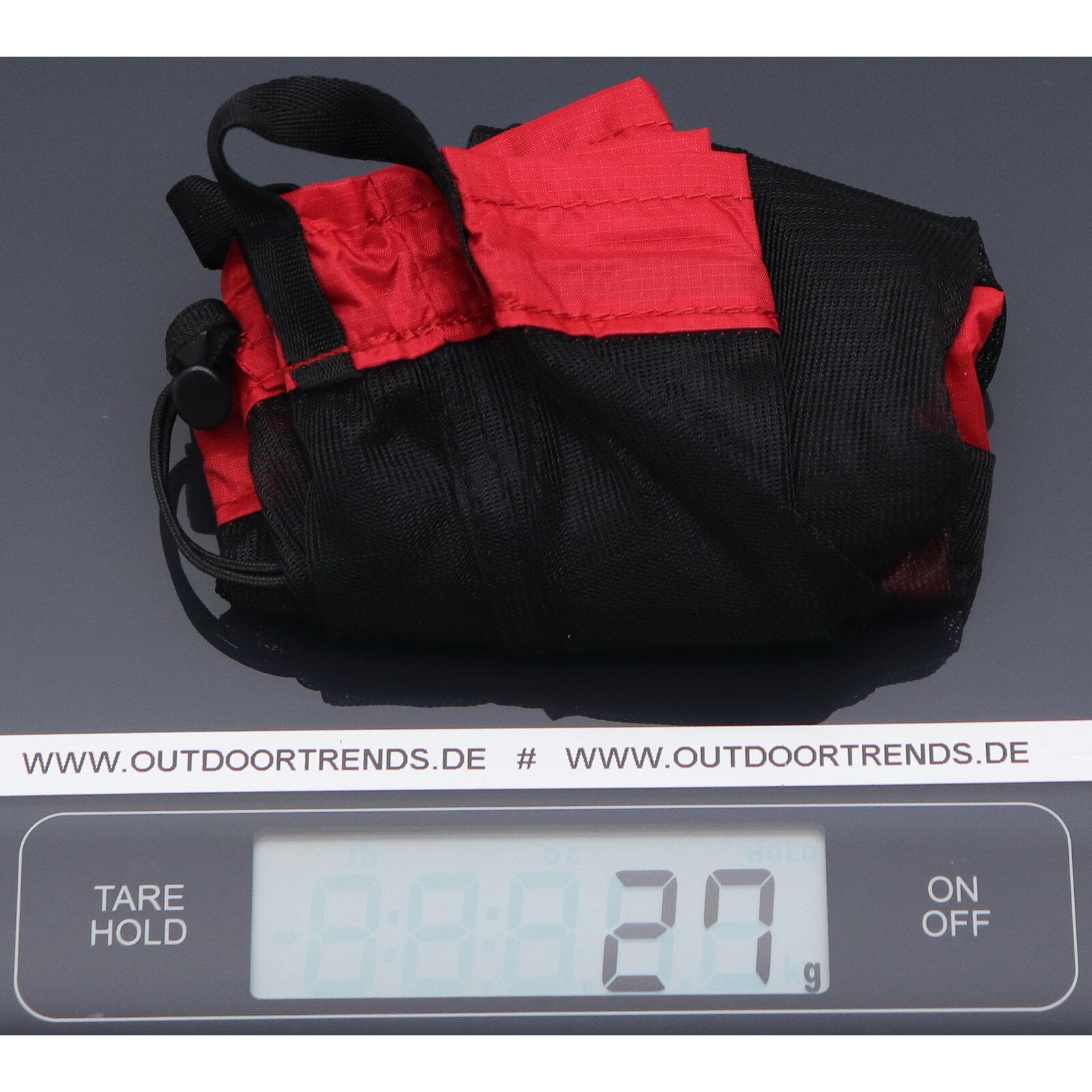 Worek bagażowy Deuter Mesh Sack 5 - cherry/black 3/4