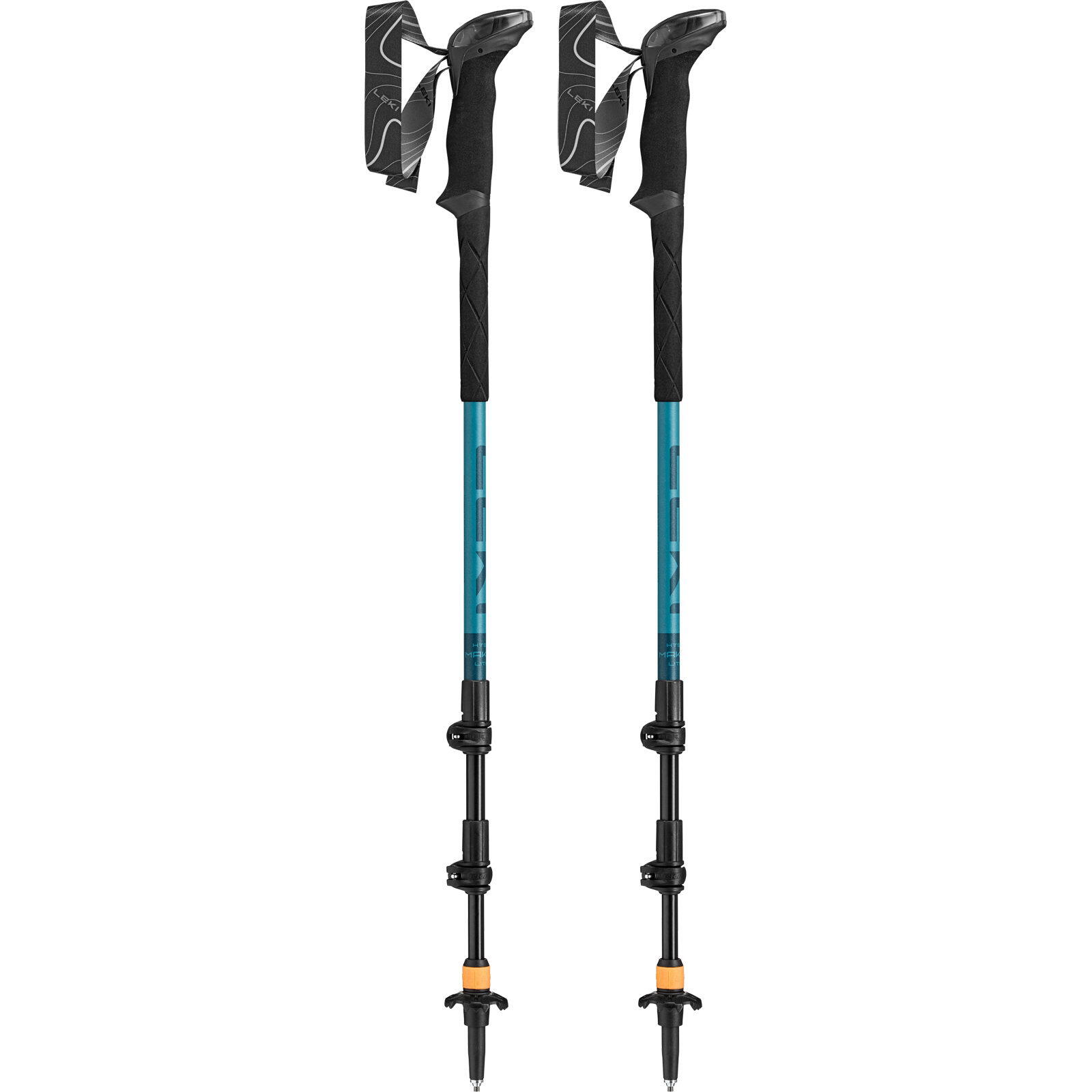 Bastão de Trekking Leki Makalu Lite Anti-Shock Verde-Azul 2/6