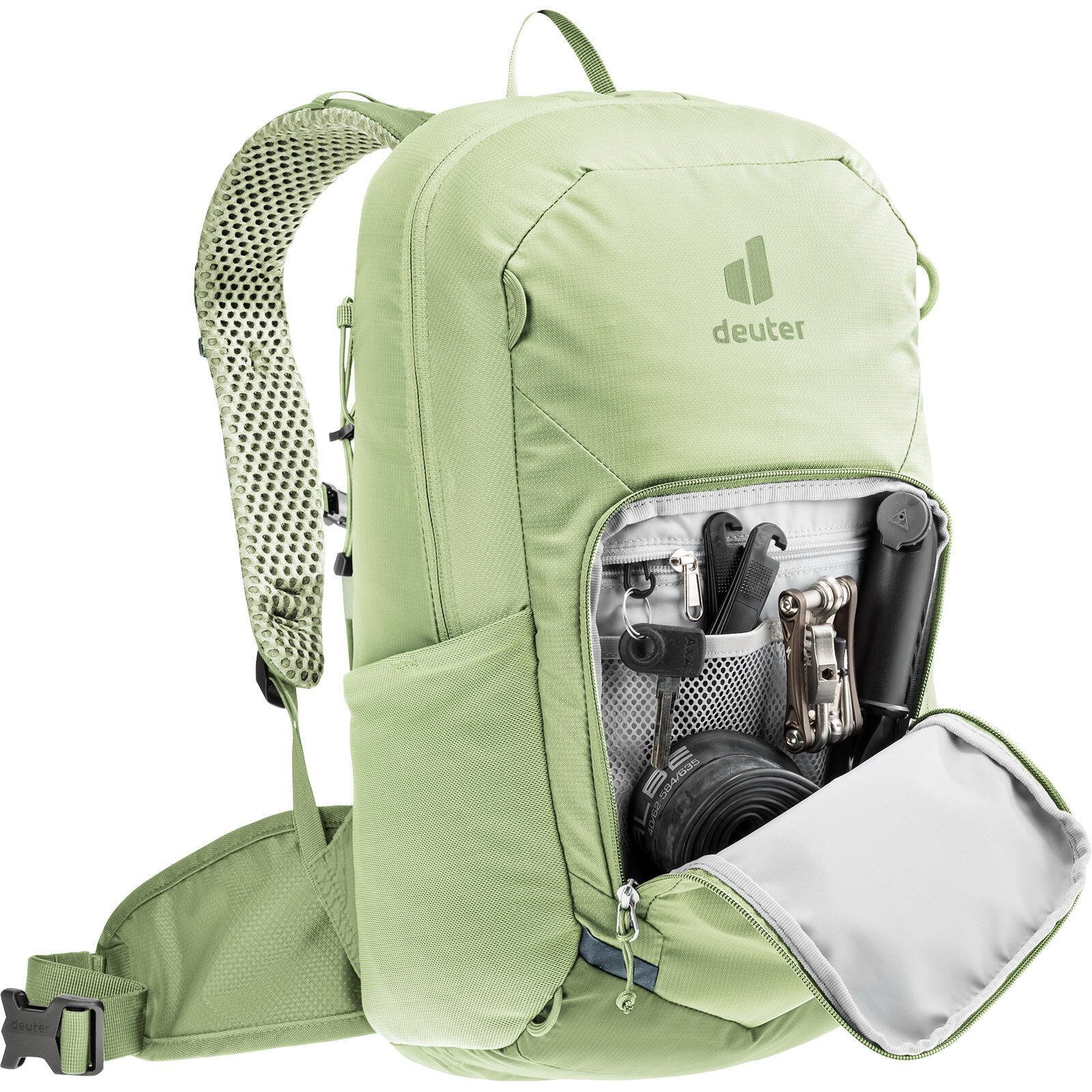 Sac à dos vélo Deuter Bike I 16 16 L Mineral Grove AIRSTRIPES hydratation 3 L 7/7