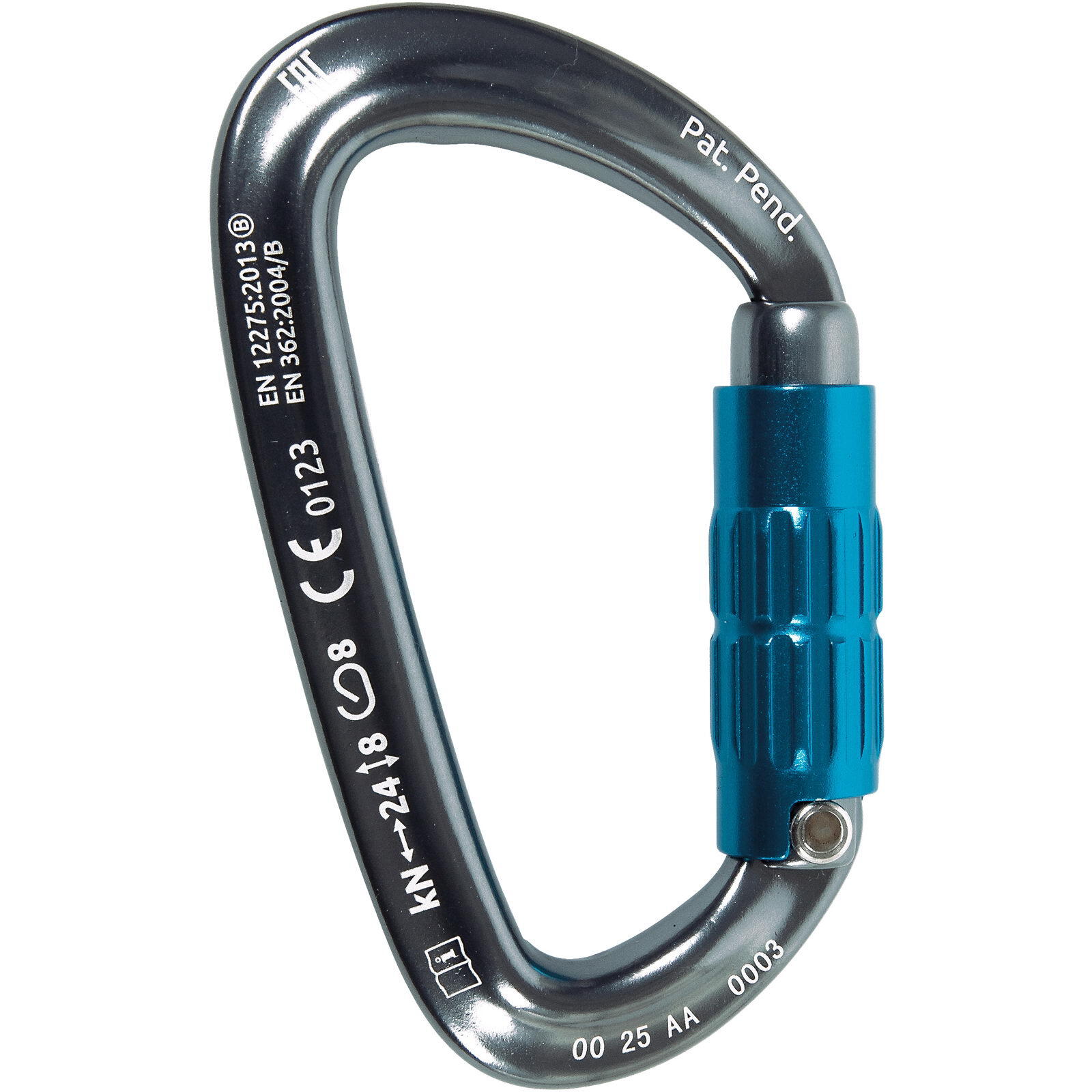 Verschlusskarabiner Orbit 2Lock gun metal-blue 2/7