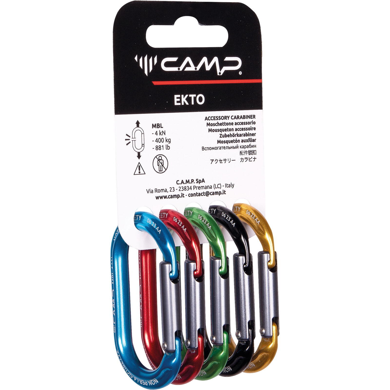 Zestaw karabinków CAMP Ekto Rack Pack 2/3