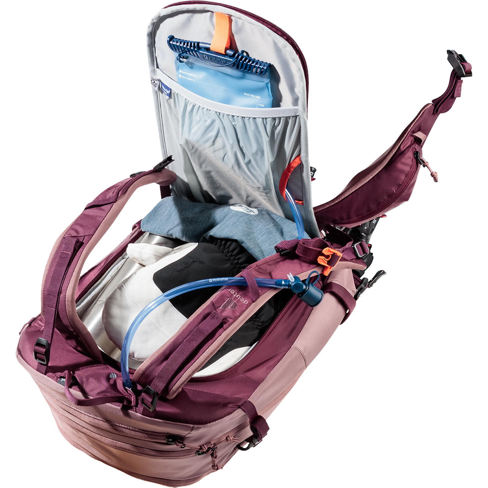 Plecak damski Deuter Freerider 22 SL - ashrose/cassis 7/7
